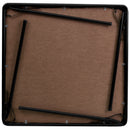 Black Folding Card Table - Lightweight Portable Folding Table with Collapsible Legs