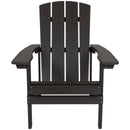 Charlestown All-Weather Poly Resin Wood Adirondack Chair in Slate Gray