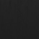 Sawyer Modern All-Weather Poly Resin Wood Adirondack Chair with Foot Rest in Black