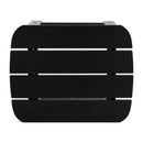 Set of 2 Winston All-Weather Poly Resin Rocking Chairs with Accent Side Table in Black