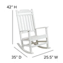Winston All-Weather Poly Resin Rocking Chair in White