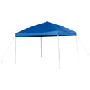 10'x10' Blue Outdoor Pop Up Event Slanted Leg Canopy Tent with Carry Bag