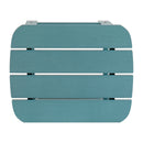 Charlestown All-Weather Poly Resin Wood Adirondack Side Table in Teal