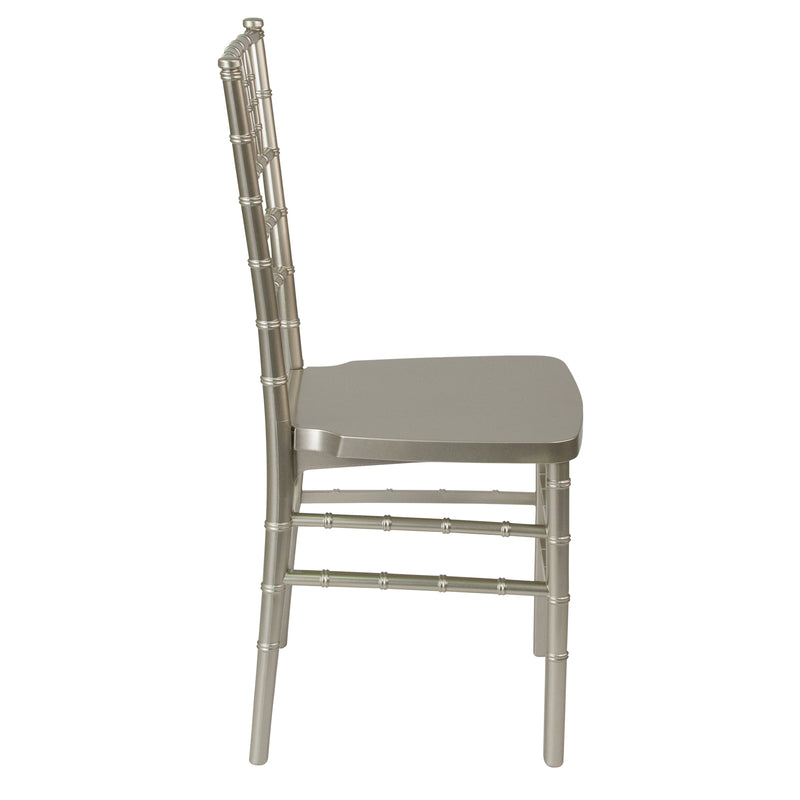 SINGLEWAVE PREMIUM Series Champagne Resin Stacking Chiavari Chair