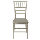 SINGLEWAVE PREMIUM Series Champagne Resin Stacking Chiavari Chair