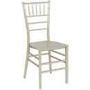 SINGLEWAVE Series Champagne Resin Stacking Chiavari Chair