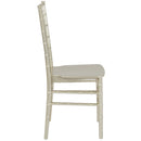 SINGLEWAVE Series Champagne Resin Stacking Chiavari Chair