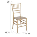 SINGLEWAVE Series Gold Resin Stacking Chiavari Chair