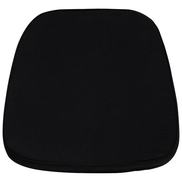 Soft Black Fabric Chiavari Chair Cushion