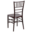 SINGLEWAVE PREMIUM Series Mahogany Resin Stacking Chiavari Chair