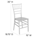 SINGLEWAVE Series Silver Resin Stacking Chiavari Chair