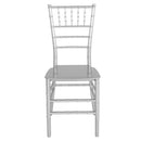 SINGLEWAVE Series Silver Resin Stacking Chiavari Chair