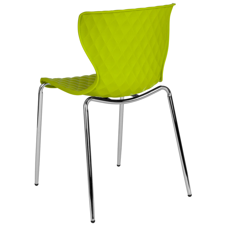 Lowell Contemporary Design Citrus Green Plastic Stack Chair