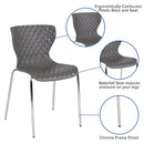Lowell Contemporary Design Gray Plastic Stack Chair