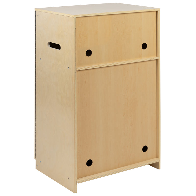 Children's Wooden Kitchen Refrigerator for Commercial or Home Use - Safe, Kid Friendly Design