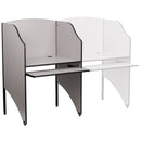 Starter Study Carrel in Nebula Grey Finish