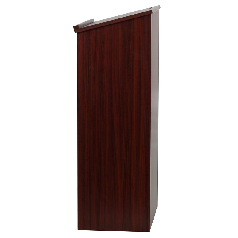 Stand-Up Wood Lectern in Mahogany