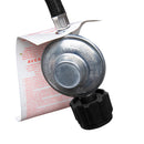 Patio Outdoor Heating-Silver Stainless Steel 40,000 BTU Propane Heater with Wheels for Commercial & Residential Use-7.5 Feet Tall