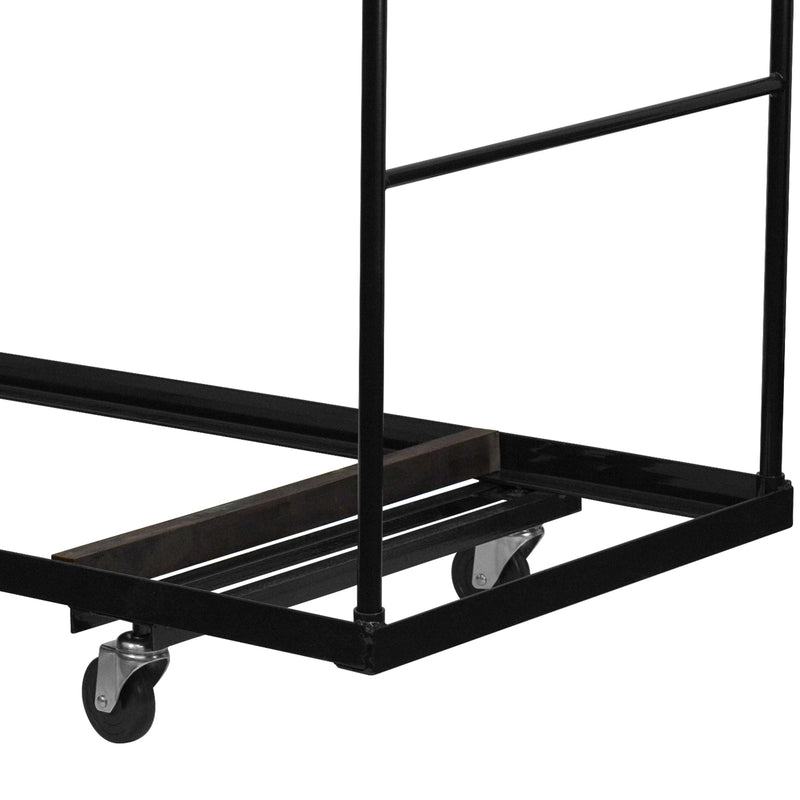 Black Folding Table Dolly for 30''W x 72''D Rectangular Folding Tables