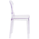 Ghost Chair with Tear Back in Transparent Crystal
