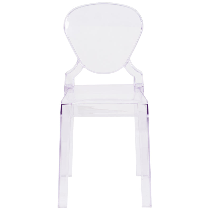 Ghost Chair with Tear Back in Transparent Crystal