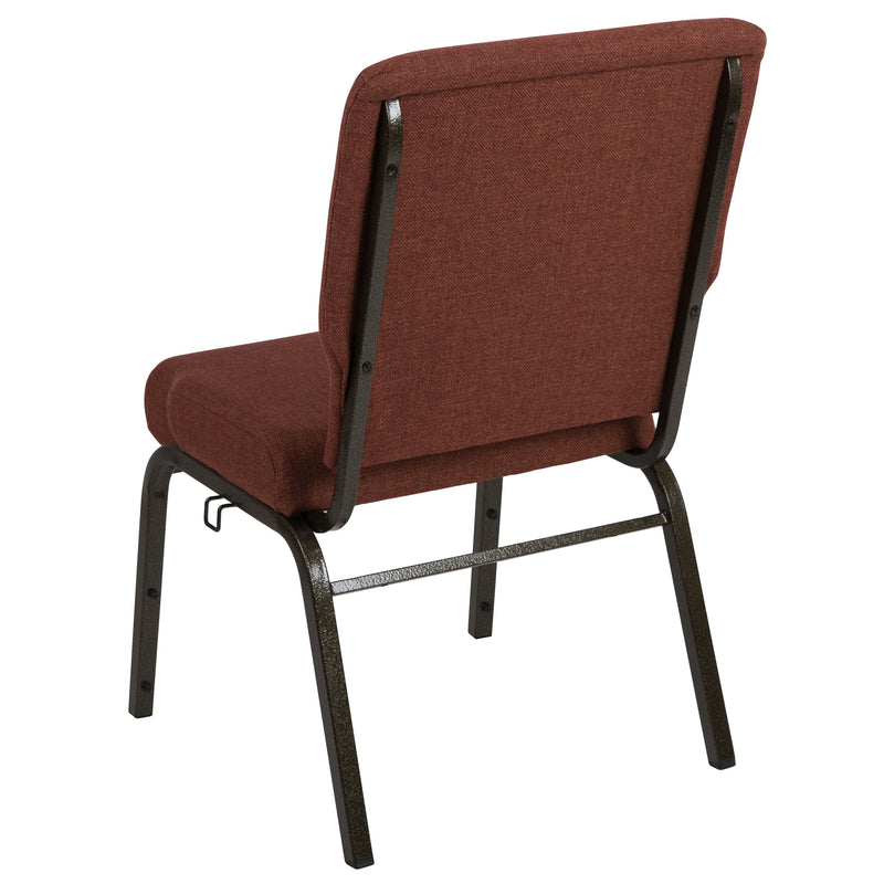 Advantage 20.5 in. Cinnamon Molded Foam Church Chair