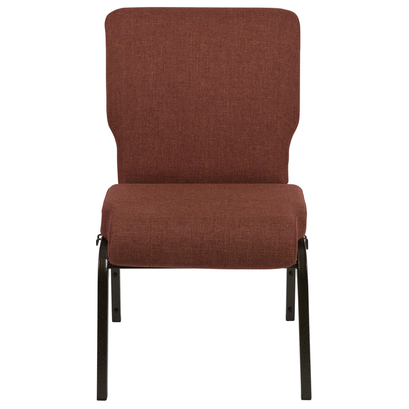 Advantage 20.5 in. Cinnamon Molded Foam Church Chair