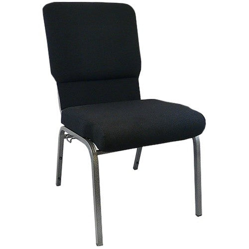 Advantage Black Church Chairs 18.5 in. Wide