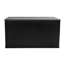120 Gallon Plastic Deck Box - Outdoor Waterproof Storage Box for Patio Cushions, Garden Tools and Pool Toys, Black