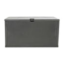120 Gallon Plastic Deck Box - Outdoor Waterproof Storage Box for Patio Cushions, Garden Tools and Pool Toys, Gray