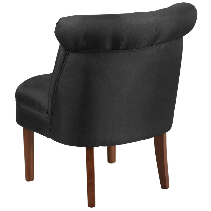 SINGLEWAVE Kenley Series Black Fabric Tufted Chair