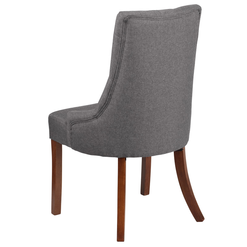 SINGLEWAVE Paddington Series Gray Fabric Tufted Chair