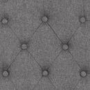 SINGLEWAVE Grove Park Series Gray Fabric Tufted Parsons Chair