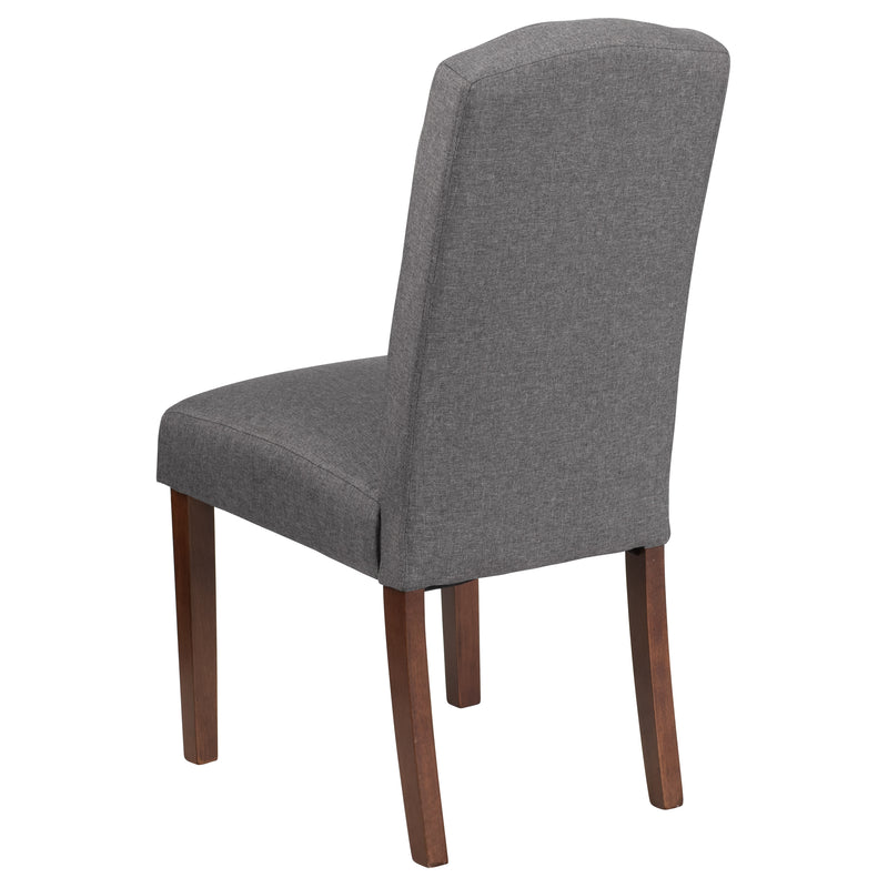 SINGLEWAVE Grove Park Series Gray Fabric Tufted Parsons Chair