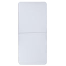 5-Foot Height Adjustable Bi-Fold Granite White Plastic Banquet and Event Folding Table with Carrying Handle