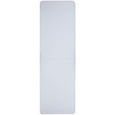 8-Foot Height Adjustable Bi-Fold Granite White Plastic Banquet and Event Folding Table with Carrying Handle