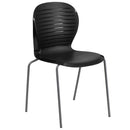 SINGLEWAVE Series 551 lb. Capacity Black Stack Chair