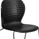 SINGLEWAVE Series 551 lb. Capacity Black Stack Chair