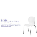 SINGLEWAVE Series 551 lb. Capacity White Stack Chair