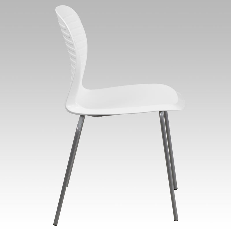 SINGLEWAVE Series 551 lb. Capacity White Stack Chair