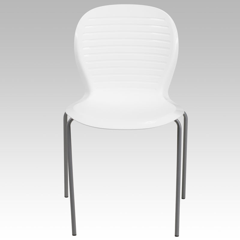 SINGLEWAVE Series 551 lb. Capacity White Stack Chair