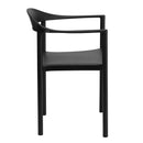 SINGLEWAVE Series 1000 lb. Capacity Black Plastic Cafe Stack Chair