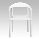 SINGLEWAVE Series 1000 lb. Capacity White Plastic Cafe Stack Chair