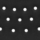 SINGLEWAVE Series 880 lb. Capacity Black Plastic Stack Chair with Open Back and Black Frame