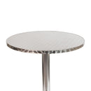 23.5" Round Aluminum Indoor-Outdoor Bar Height Table
