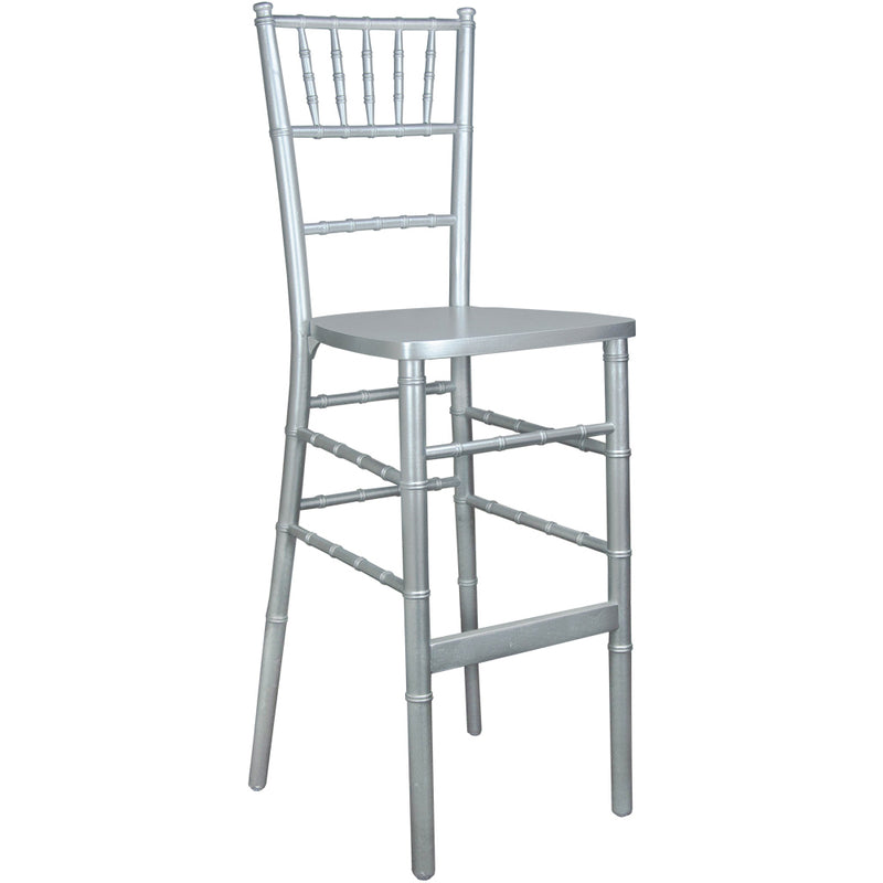 Advantage Silver Chiavari Bar Stools