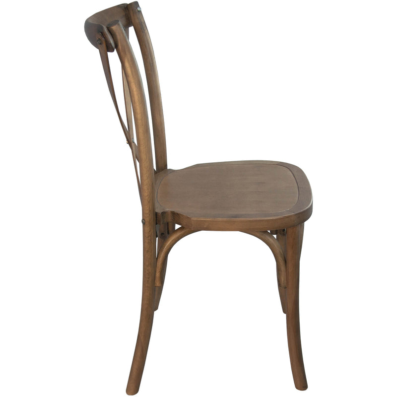 Advantage Light Brown X-Back Chair