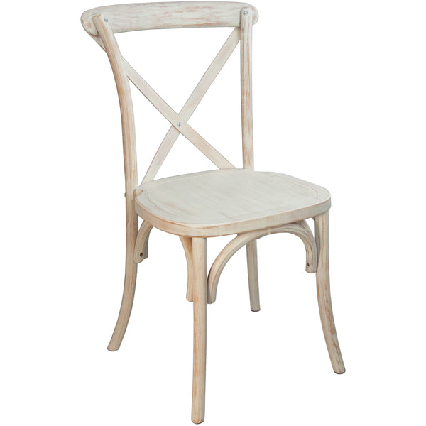 Advantage Lime Wash X-Back Chair