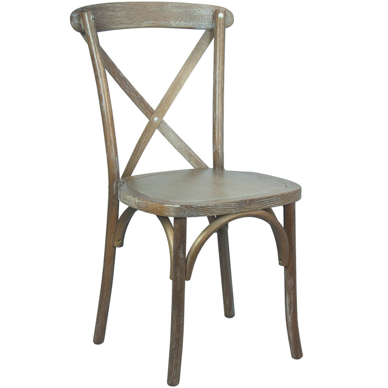 Advantage Medium With White Grain X-Back Chair