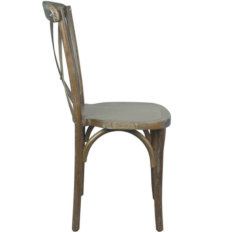 Advantage Medium With White Grain X-Back Chair